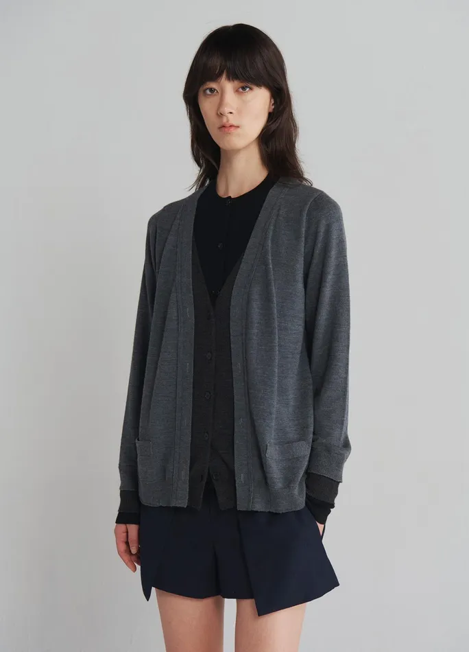 Women Triple Layered Cardigan MONSE Knitwear