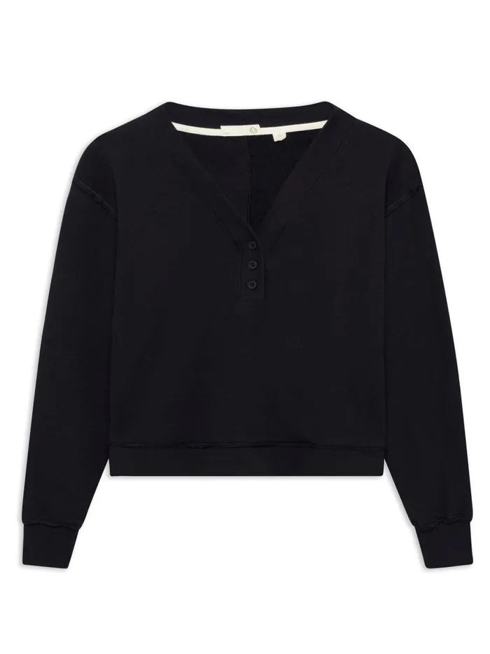 Women Varsity Henley Sweatshirt Tasc Performance Sweatshirts Hoodies