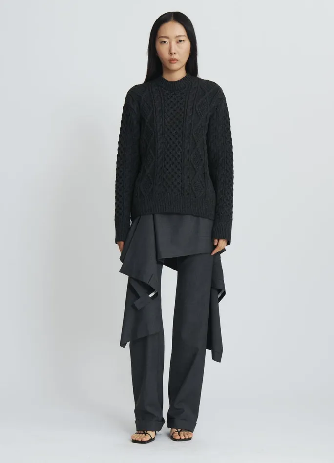 Women Zipper Oversized Sweater MONSE Knitwear
