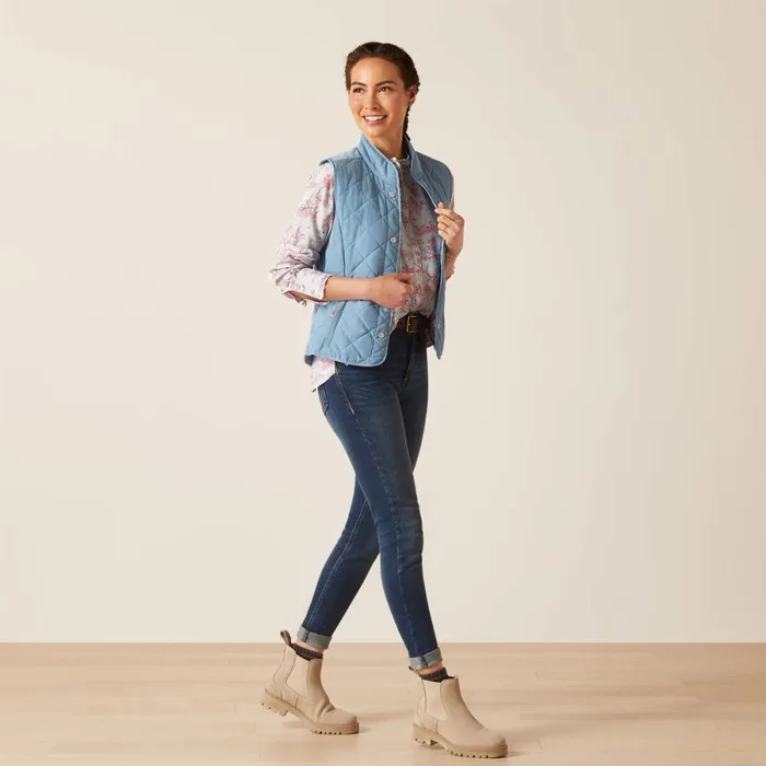 Woodside Vest Blue Shadow Women Ariat Jackets and Vests Woodside Vest Blue Shadow Women Ariat Jackets and Vests