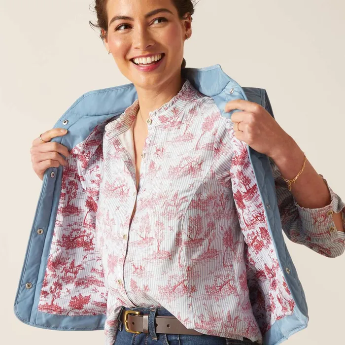 Woodside Vest Blue Shadow Women Ariat Jackets and Vests Woodside Vest Blue Shadow Women Ariat Jackets and Vests