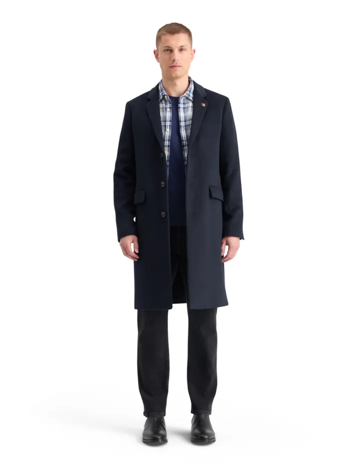 WOOL CLASSIC OVERCOAT Camel Men Scotch and Soda Jackets and Coats