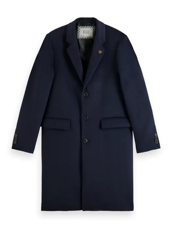 WOOL CLASSIC OVERCOAT Camel Men Scotch and Soda Jackets and Coats