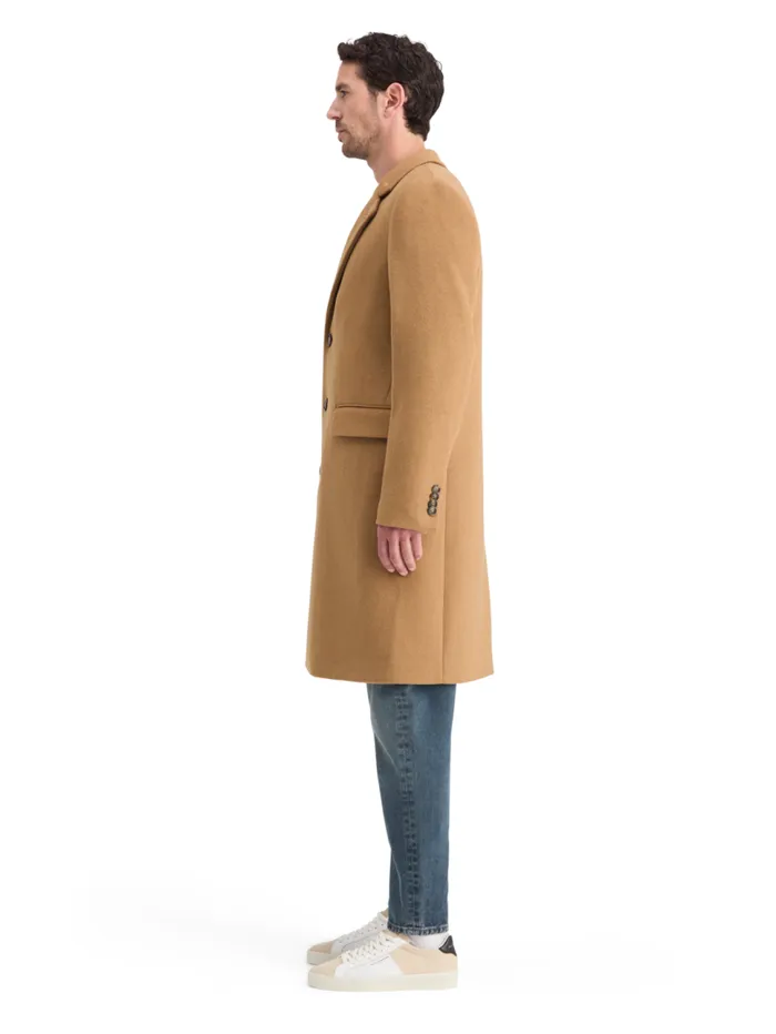 WOOL CLASSIC OVERCOAT Camel Men Scotch and Soda Jackets and Coats