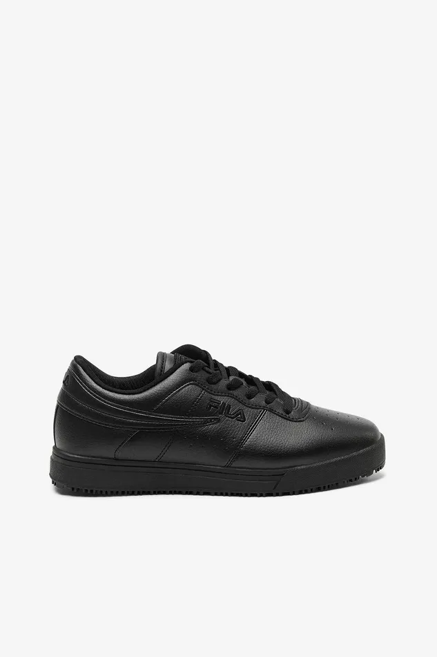 Work Shoes Women Fila Vulc 13 Low Slip Resistant Shoe 001 Black Black Black