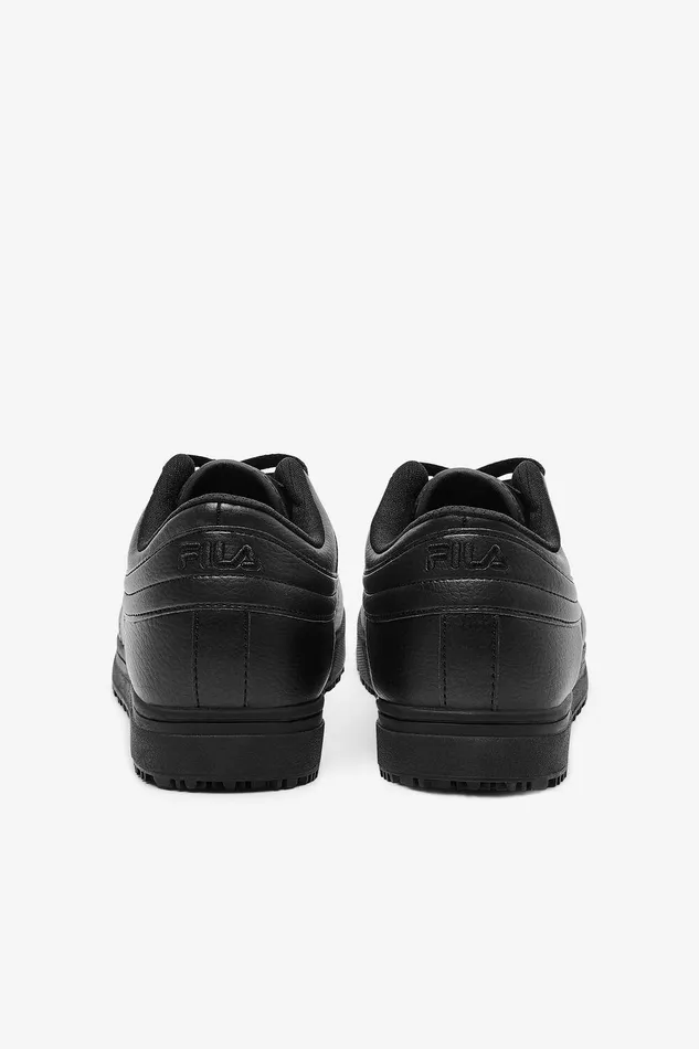 Work Shoes Women Fila Vulc 13 Low Slip Resistant Shoe 001 Black Black Black