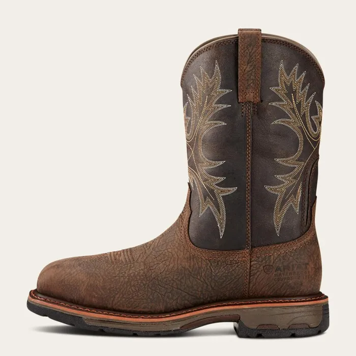 WorkHog Waterproof Composite Toe Work Boot Bruin Brown Men Ariat Work Boots WorkHog Waterproof Composite Toe Work Boot Bruin Brown Men Ariat Work Boots