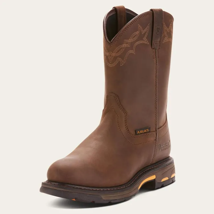 WorkHog Waterproof Work Boot Oily Distressed Brown Men Ariat Work Boots