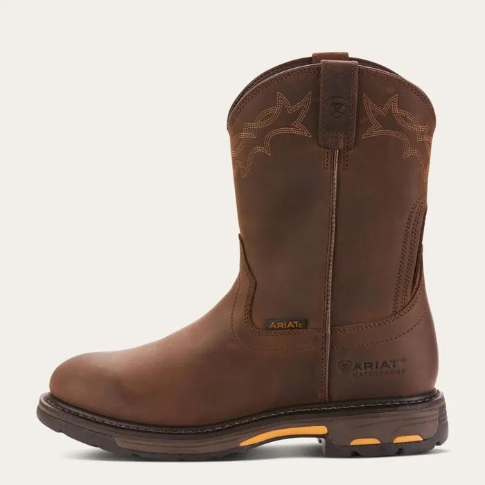 WorkHog Waterproof Work Boot Oily Distressed Brown Men Ariat Work Boots WorkHog Waterproof Work Boot Oily Distressed Brown Men Ariat Work Boots