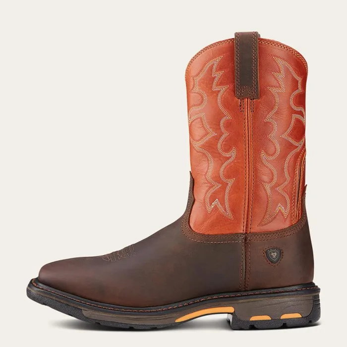 WorkHog Wide Square Toe Work Boot Dark Earth Men Ariat Work Boots WorkHog Wide Square Toe Work Boot Dark Earth Men Ariat Work Boots