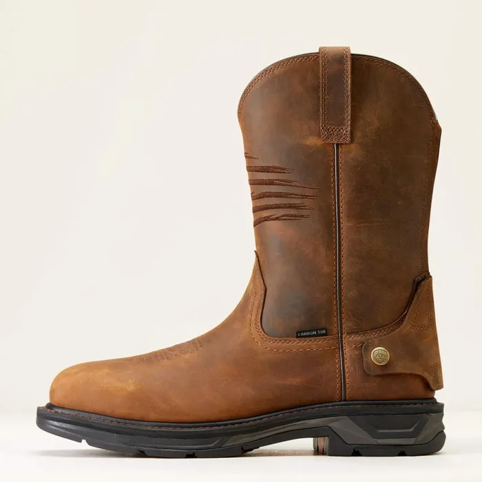 WorkHog XT Patriot EZ Zip Carbon Toe Work Boot Distressed Brown Men Ariat Work Boots WorkHog XT Patriot EZ Zip Carbon Toe Work Boot Distressed Brown Men Ariat Work Boots