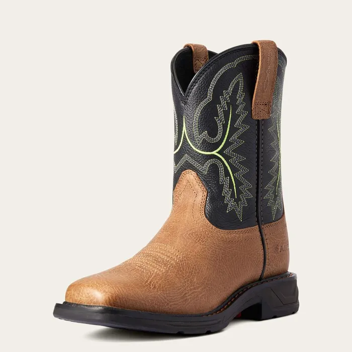 WorkHog XT Wide Square Toe Boot Tumbled Bark MenKids Ariat Work Boots