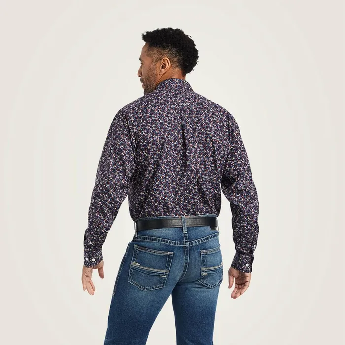 Wrinkle Free Elliott Fitted Shirt Black Men Ariat Button Down Shirts Wrinkle Free Elliott Fitted Shirt Black Men Ariat Button Down Shirts