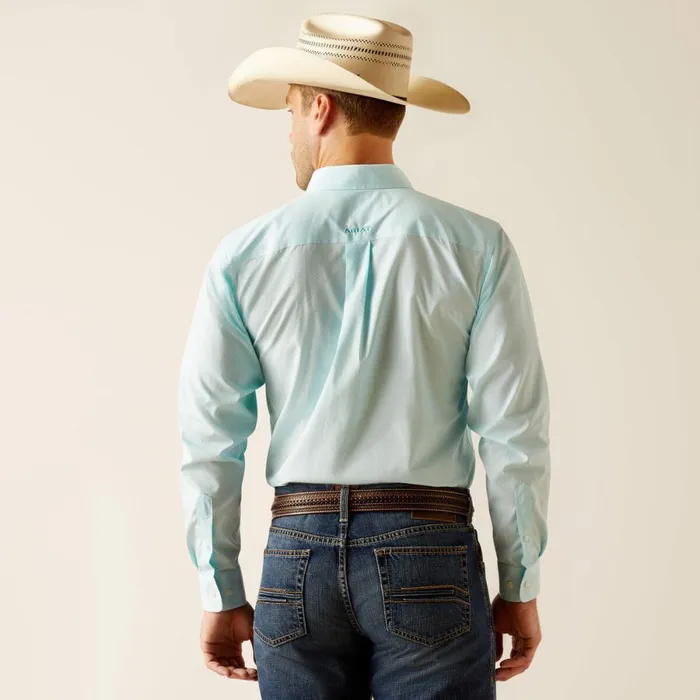 Wrinkle Free Shepard Fitted Shirt Blue Radiance Men Ariat Button Down Shirts Wrinkle Free Shepard Fitted Shirt Blue Radiance Men Ariat Button Down Shirts