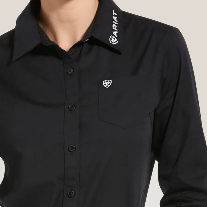 Wrinkle Resist Team Kirby Stretch Shirt Black Women Ariat TShirts and Tops Wrinkle Resist Team Kirby Stretch Shirt Black Women Ariat TShirts and Tops