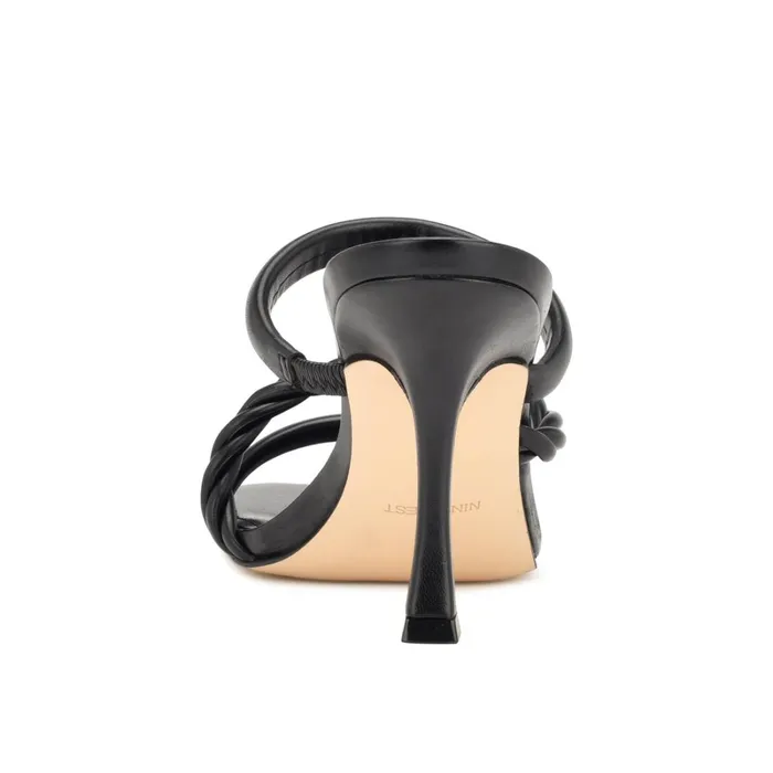 Yester Heeled Slide Sandals Black Women Nine West Heeled Yester Heeled Slide Sandals Black Women Nine West Heeled