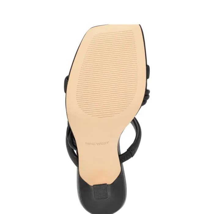 Yester Heeled Slide Sandals Black Women Nine West Heeled Yester Heeled Slide Sandals Black Women Nine West Heeled