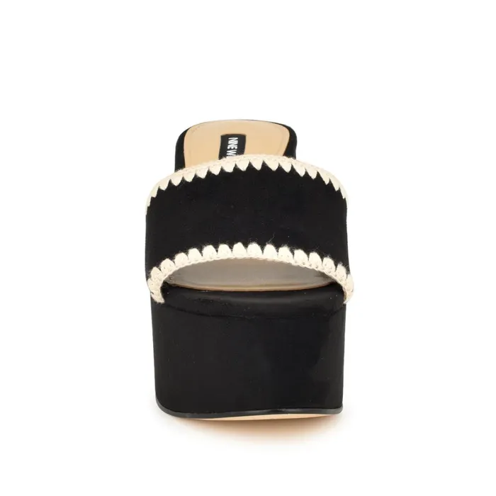 Yickie Platform Slide Sandals Black Women Nine West Dress Yickie Platform Slide Sandals Black Women Nine West Dress