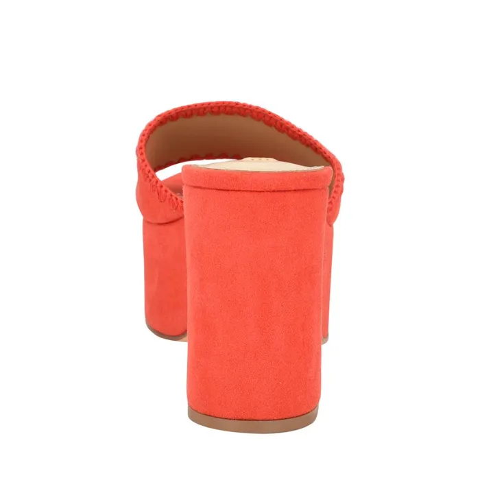 Yickie Platform Slide Sandals Red Women Nine West Mid Heels Yickie Platform Slide Sandals Red Women Nine West Mid Heels