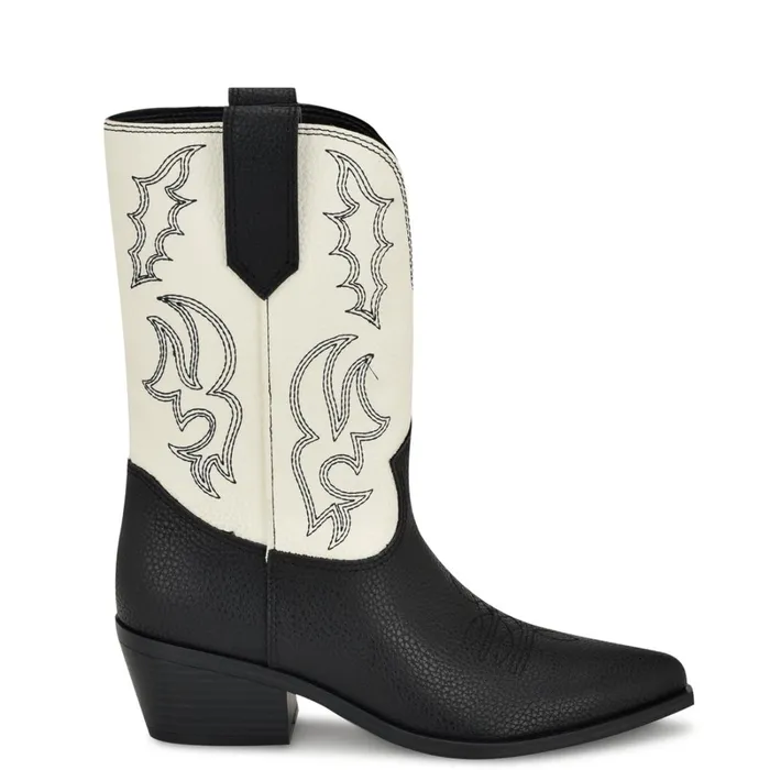 Yodown Western Booties Blackwhite Women Nine West Boots and Booties