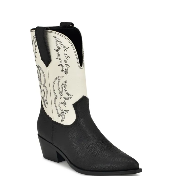 Yodown Western Booties Blackwhite Women Nine West Boots and Booties Yodown Western Booties Blackwhite Women Nine West Boots and Booties