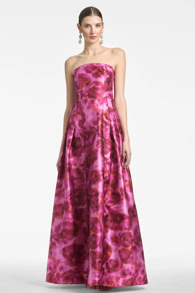 Zofia Gown 8211 French Pink Watercolor Women Sachin and Babi Formal
